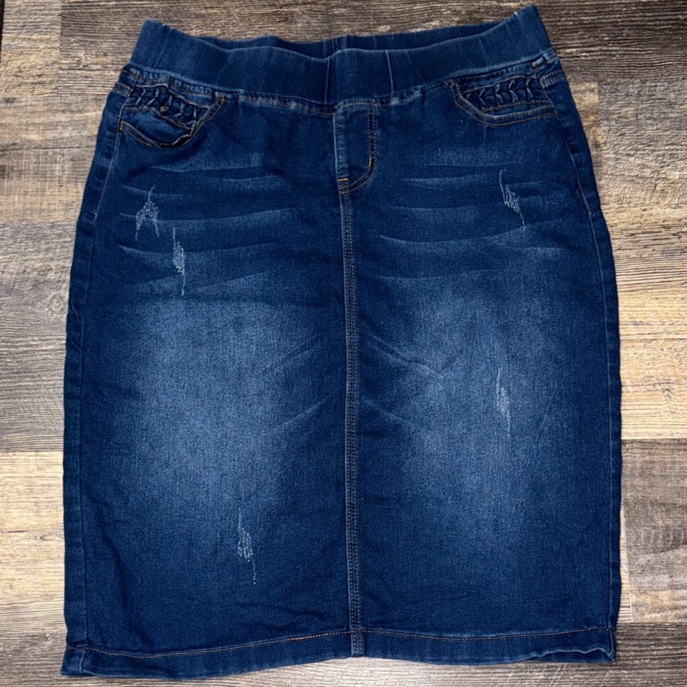 Classic Dark Blue Women's Pencil Skirt